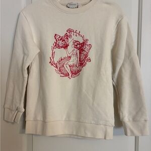 Gucci Logo Kids Sweatshirt Sz 10 Beige